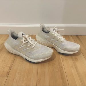 Adidas Ultraboost 21 White / Cream Men’s Running Shoes - Size 9